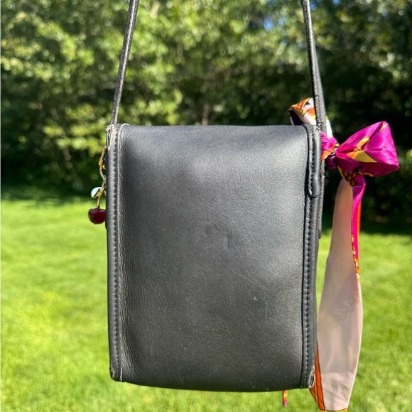 Vintage Coach Scooter Bag Black Made in USA - Picture 3 of 12